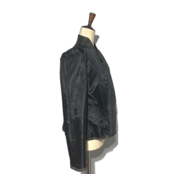 Otello Pelle Cropped Jacket Gray White Brown - Picture 6 of 9